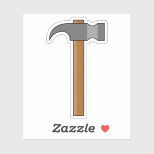 Claw Hammer Cartoon Aufkleber