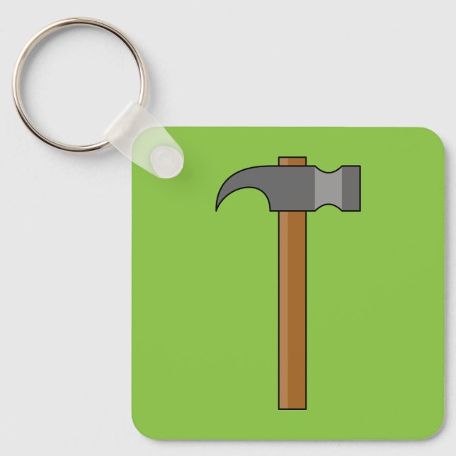 Claw Hammer Cartoon Schlüsselanhänger (Vorderseite)