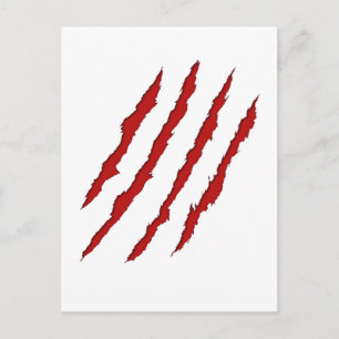 Claw Marks Postkarte
