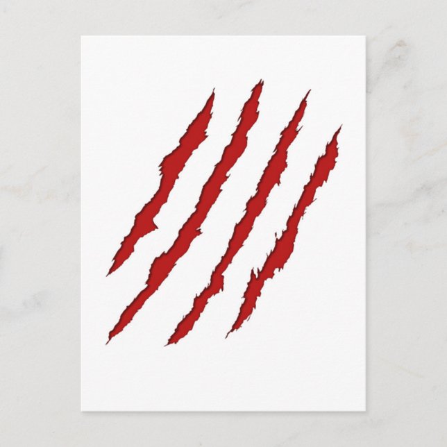 Claw Marks Postkarte (Vorderseite)