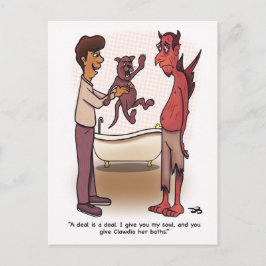 Clawdia-geklappte Postkarte