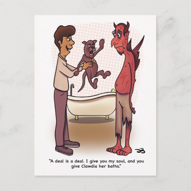 Clawdia-geklappte Postkarte (Vorderseite)