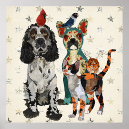 CLAWS, PAWS & FEATHERS Poster