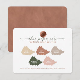 Clay & Blush Pink 2022 Palette Hochzeitsfarben Kar