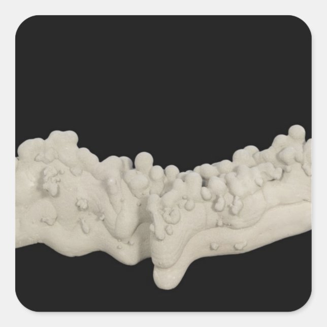 Clay Concretion Quadratischer Aufkleber (Vorderseite)