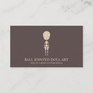 Clay Doll Maker Artist Mannequin Mode Visitenkarte