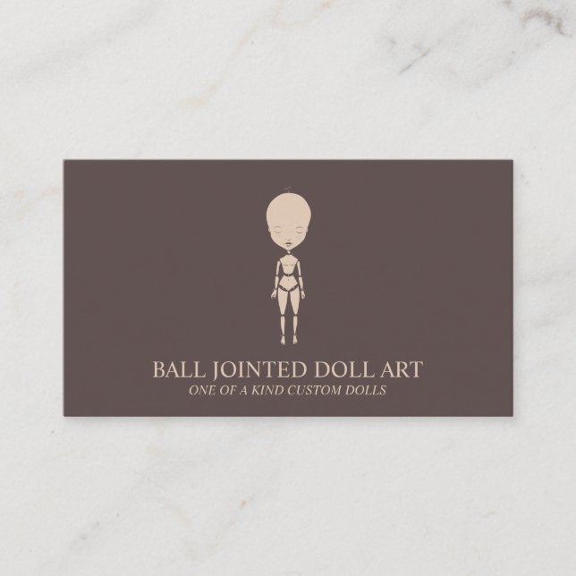 Clay Doll Maker Artist Mannequin Mode Visitenkarte (Vorderseite)
