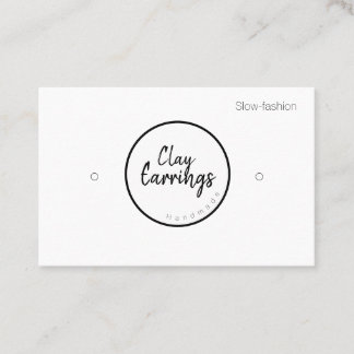 Clay-Earring-Display-Karten Visitenkarte