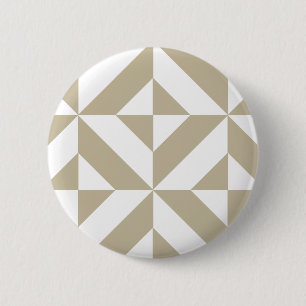 Clay Geometric Deko Cube Pattern Button