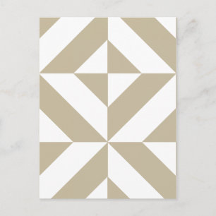 Clay Geometric Deko Cube Pattern Postkarte