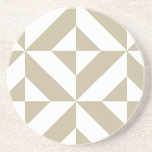 Clay Geometric Deko Cube Pattern Sandstein Untersetzer