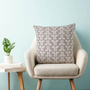 CLAY GRAY Tribal Kissen