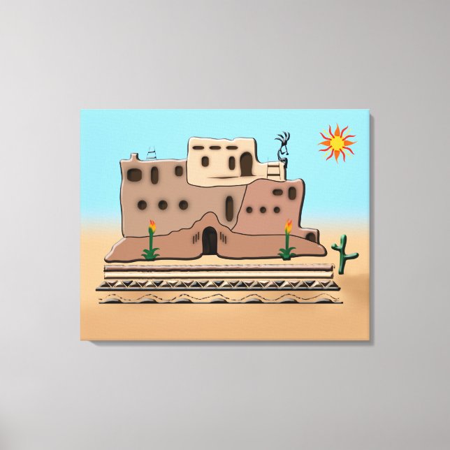 Clay House Canvas Print Leinwanddruck (Vorderseite)