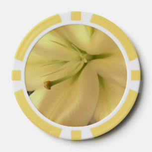 Clay-Poker-Chips der weißen Blume Pokerchips