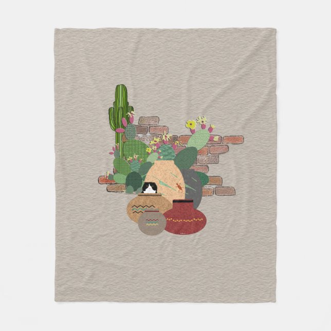 Clay Pots Fleece Blanket (Vorderseite)