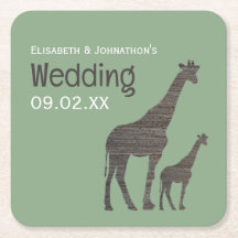 Clay Safari Giraffe, Rustikale Hochzeit
