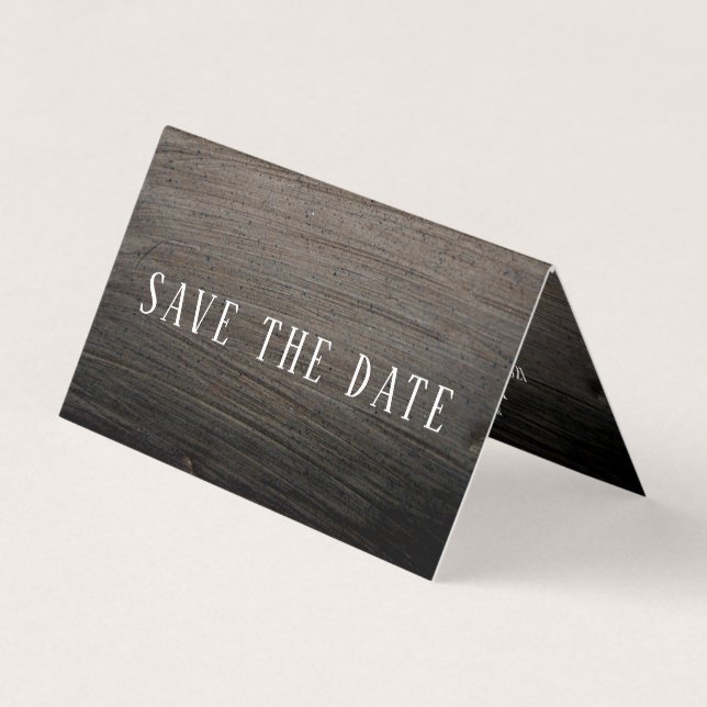 Clay-Slab-Effekt, Foto-Save the Date-Karte Visitenkarten (Vorderseite)