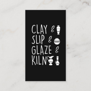 Clay Slip Glaze Kiln Potterie Keramik Visitenkarte