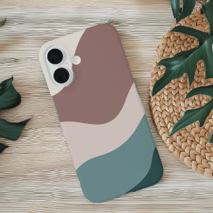 Clay & Spruce Boho Farbfluss iPhone 16 Hülle