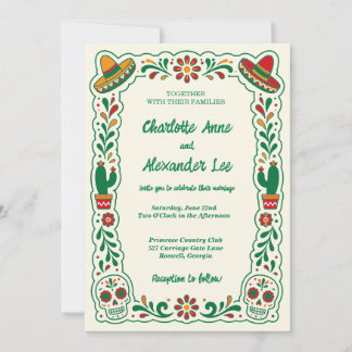 Clay Talavera Spanische Fiesta Hochzeitseinladung Einladung