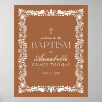 Clay Talavera Tile Spanish Fiesta Taufe Willkommen