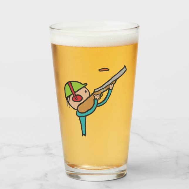 Clay-Tauben-Trap Shooting Glas (Vorne (Gefüllt))