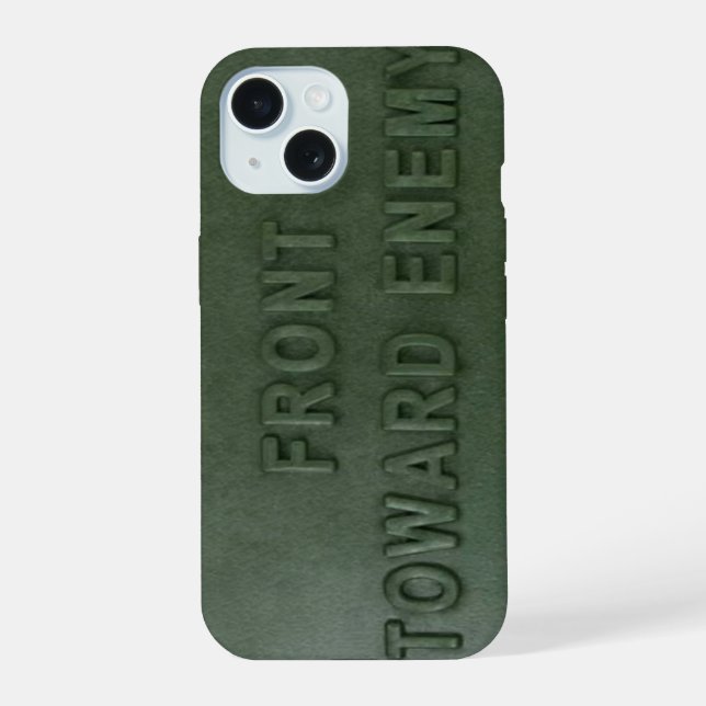 Claymore Mine iPhone 15 Hülle (Rückseite)