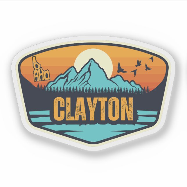 Clayton, Idaho Aufkleber (Vorderseite)