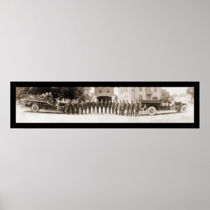 Clayton, NJ Fire Dept Foto 1920 Poster