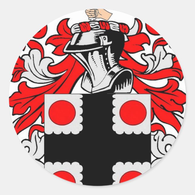 Clayton-Wappen Runder Aufkleber (Vorderseite)