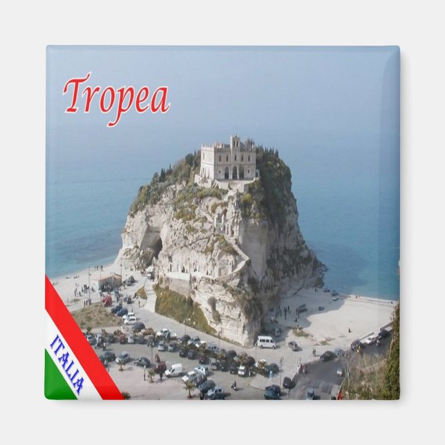 CLB019 TROPEA, Kalabrien, Italien, Kühlschrank Magnet (Vorne)