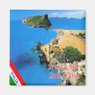 CLB024 PRAIA A MARE, Dino Island, Italien, Kühlsch Magnet