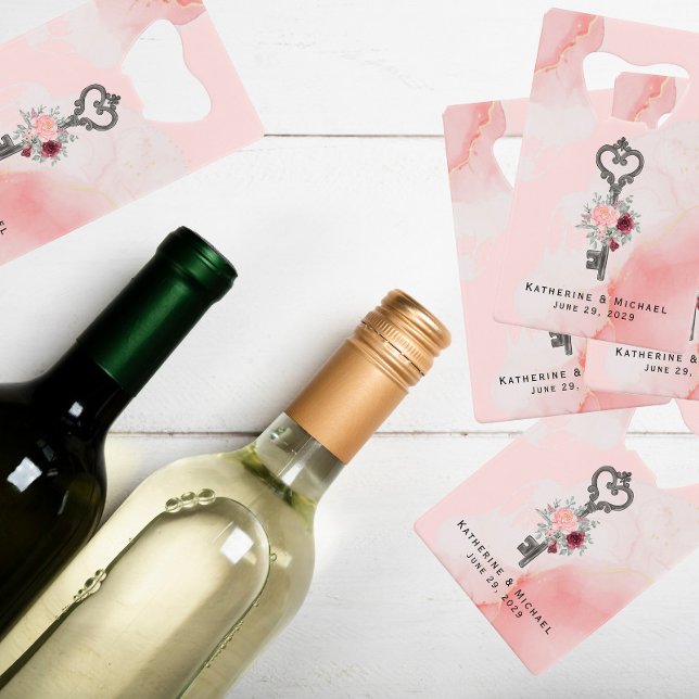 Clé À Mon Coeur Bouteille Ouverture Mariage Faveur (Créateur téléchargé)
