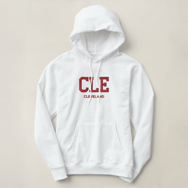CLE (Cleveland) Hoodie (Design vorne)