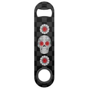 Clé de la barre Chrome Calavera (Rose rouge)