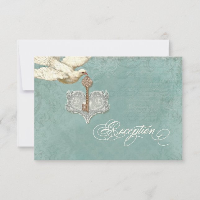 Clé de mon coeur, Invitation de la carte de récept (Devant)