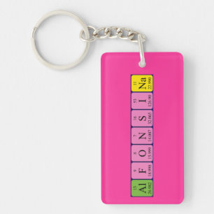 Clé de nom de table périodique Alfonsina