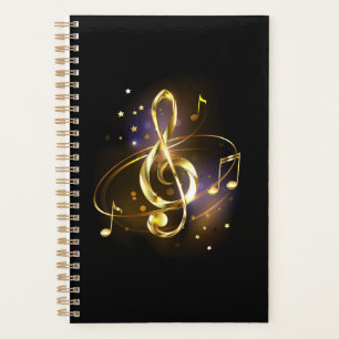 Clé de Sol Musicale en Or