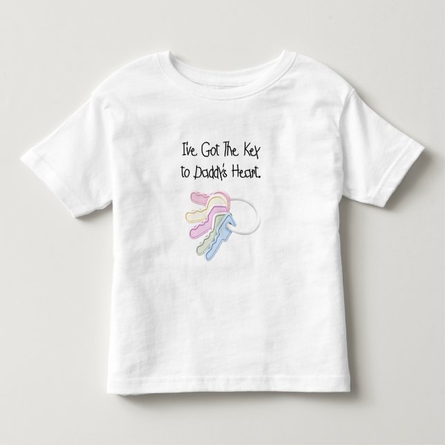 Clé des T-shirts et cadeaux de coeur de papa (Devant)
