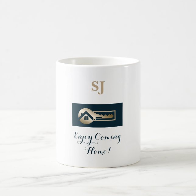 Clé d'or bleu réaltor d'épinette Mug (Centre)