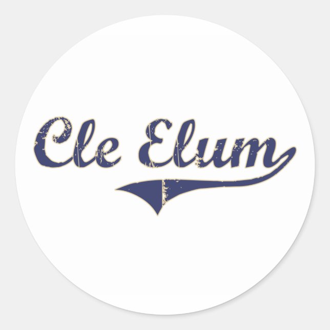 Cle Elum Washington Classic Design Runder Aufkleber (Vorderseite)