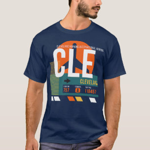 CLE Flughafen-Code Gepäckanhänger T-Shirt