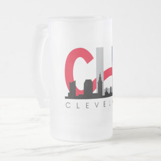 CLE Frosted Bierkrug Mattglas Bierglas