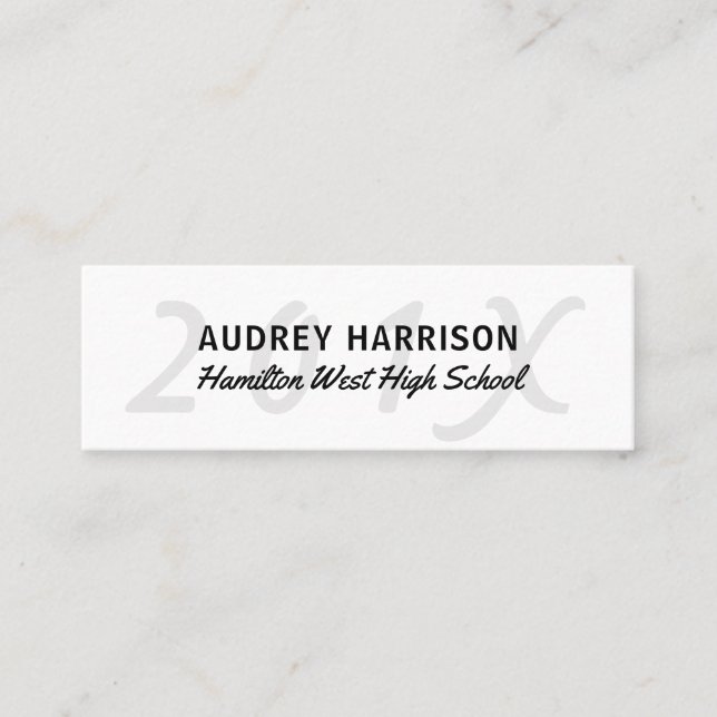 Clé grise 2 d'insertion de dernière année de carte (Devant)