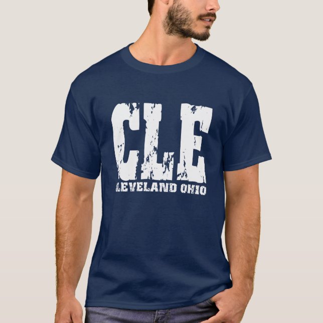 CLE les styles des hommes de T-shirt de Cleveland, (Devant)