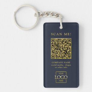 Clé moderne QR Code de logo d'entreprise personnal