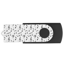 Disque USB personnalisable Notes musicales