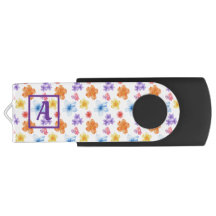 Lecteur USB floral personnalisé