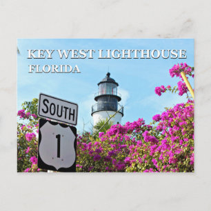 Clé West Lighthouse, Floride Carte postale