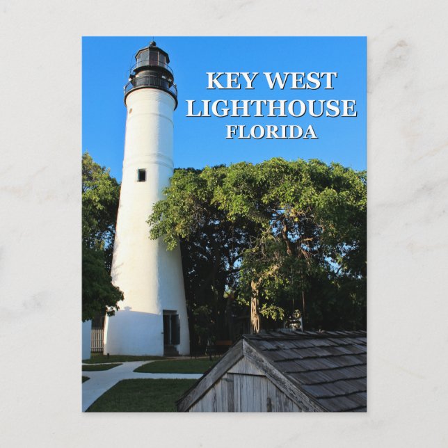 Clé West Lighthouse, Floride Carte postale (Devant)